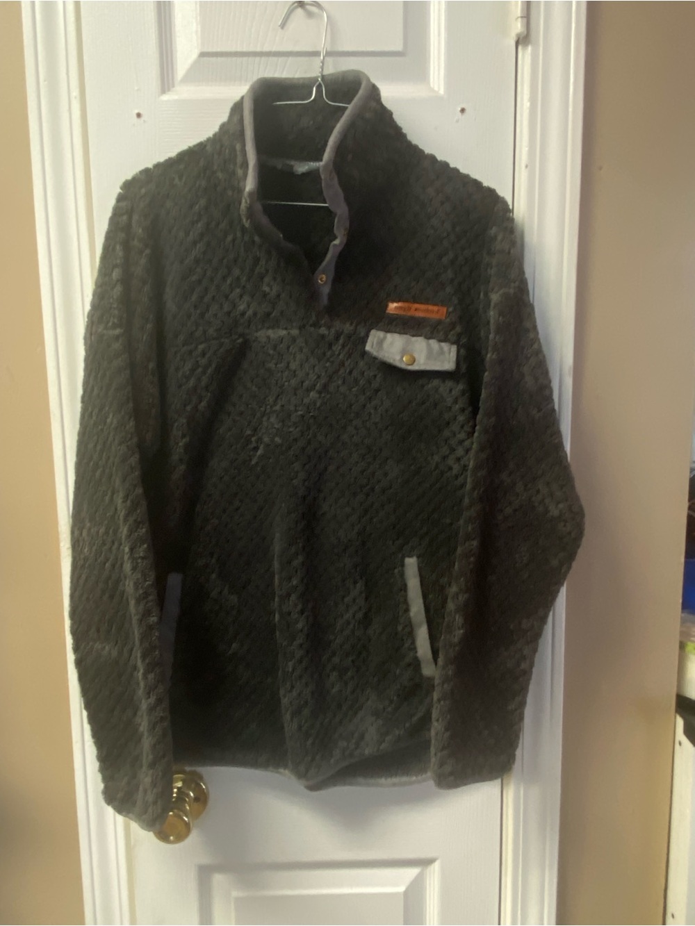 Simply Southern Women's Black Plush Pullover Sweater Vest